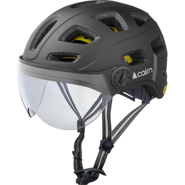 Кацига CAIRN QUARZ VISOR LED MIPS, црна, L