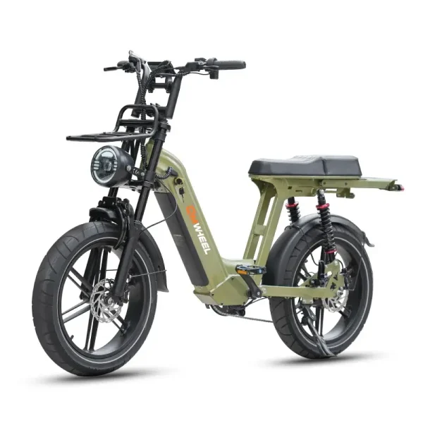 е-Велосипед QM Wheel D50, зелен